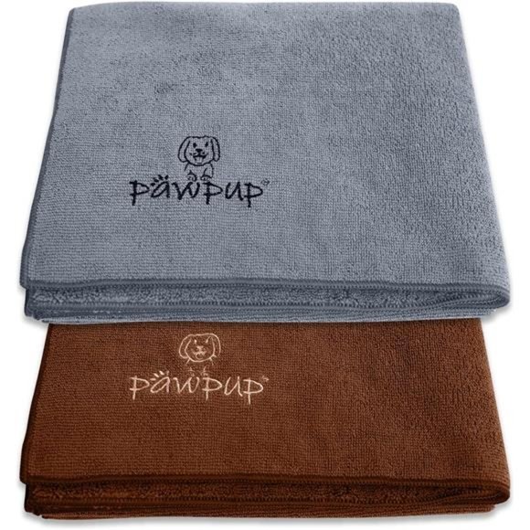 Dog Towel Super Absorbent - Pack of 2 - Quick Drying Super Soft Microfiber Pet - Picture 1 of 7